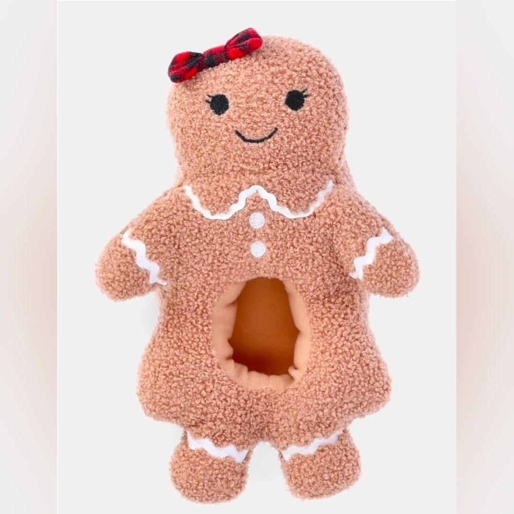 Kids Plush Gingerbread Slippers- Size 9/10